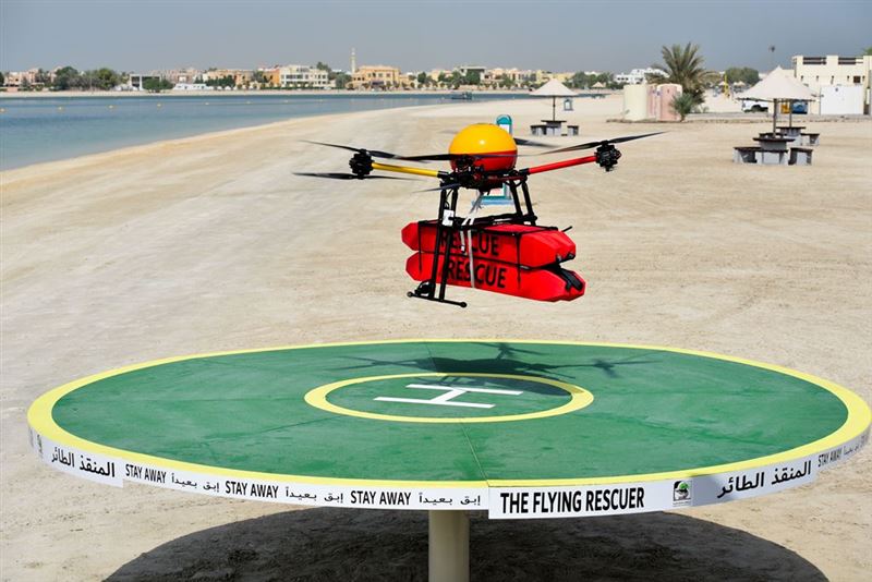 Helping Hand from a ‘Flying Rescuer’ Drone in Dubai